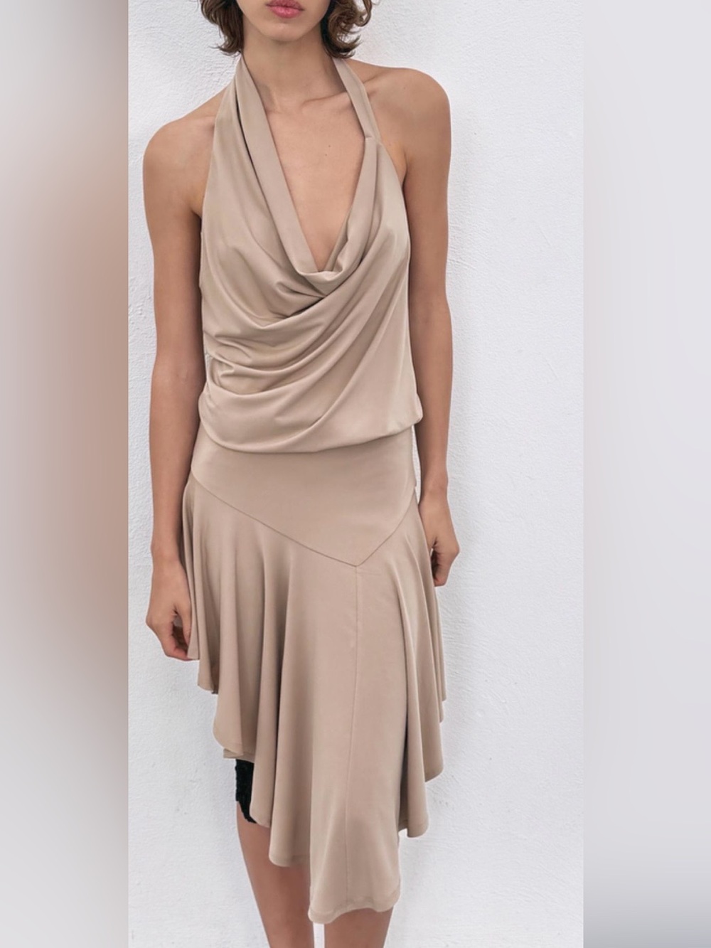 OPEN-BACK HALTER DRESS